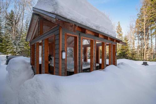 L'ours de Charlevoix - Chalet proche du Massif avec spa iarna