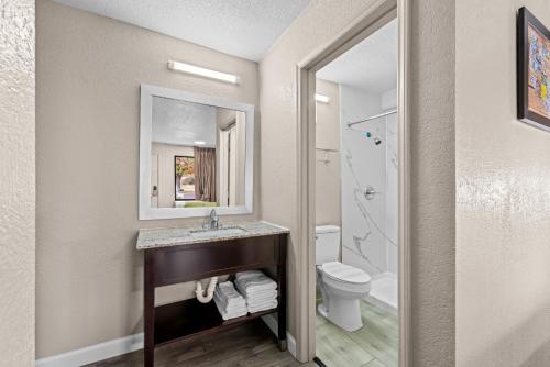 Koupelna v ubytování Econo Lodge Kannapolis - Concord