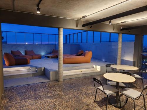 Posezení v ubytování Hype 017