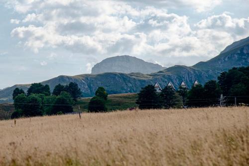 Paisaje cerca de este chalet de montaña