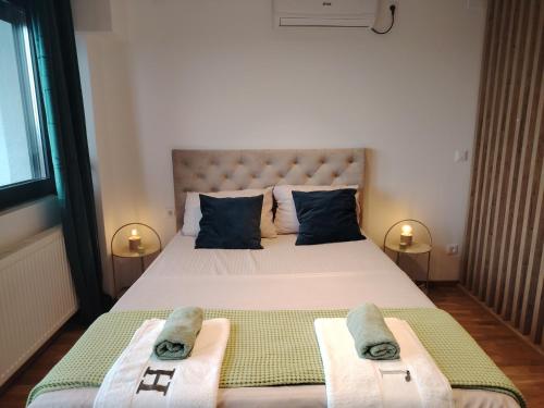 Postel nebo postele na pokoji v ubytování Harmony Dream