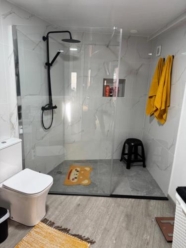 Phòng tắm tại O Refúgio