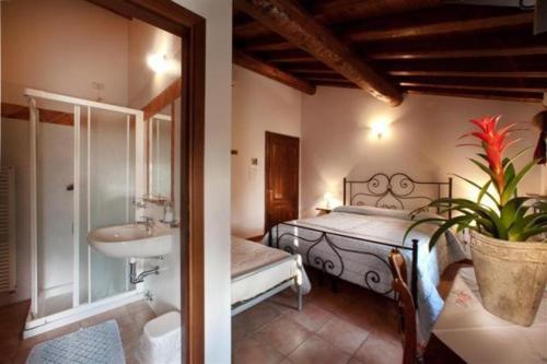 Koupelna v ubytování B&B Casale Onida