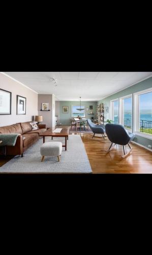 Et opholdsområde på House on Ramberg beach