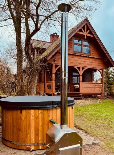 Sosnowy domek w rezerwacie nad Narwią