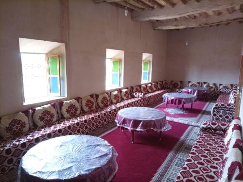 Posezení v ubytování Dar Tamzdamte Skoura