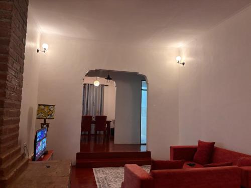 Et opholdsområde på Jambo Kili House