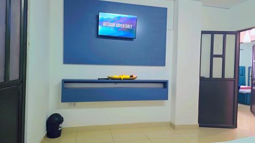 TV a/nebo společenská místnost v ubytování Jabulani Lodge