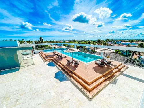 Πισίνα στο ή κοντά στο STUDIOS DEL CARIBE APARTHOTEL Pool - BAVARO Beach - WIFI - PARKING