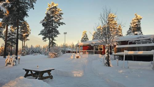 Το Fiskecamp Rusksele τον χειμώνα