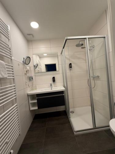 Koupelna v ubytování Wagners Hotel im Thüringer Wald