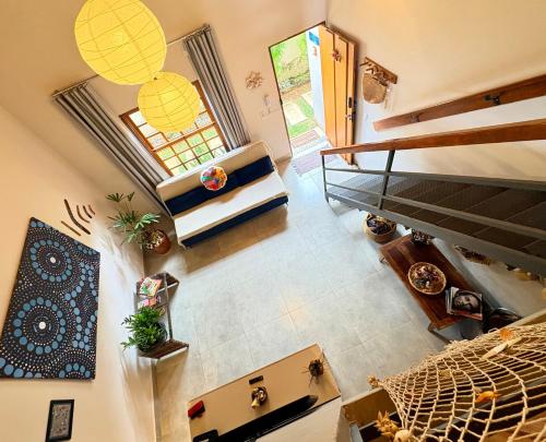 Ένα ή περισσότερα κρεβάτια σε δωμάτιο στο Loft Dreamtime - bem pertinho do Rio das Almas!