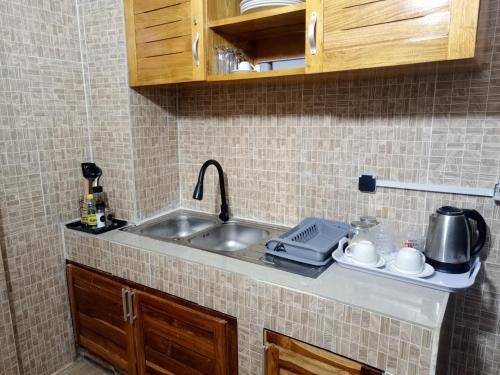 Kuchyň nebo kuchyňský kout v ubytování Appartement 3 pièces Calme et élégant - Pfau