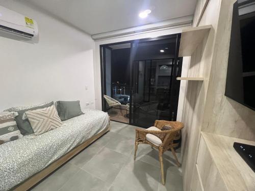 Zona de estar de Samaia Loft