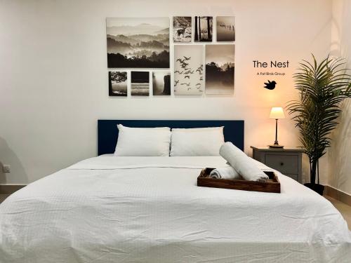 Кровать или кровати в номере Shaftsbury Cyberjaya