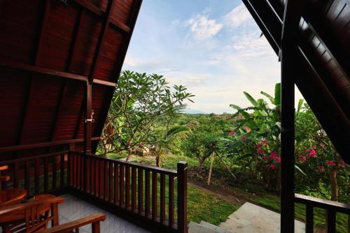 En balkon eller terrasse på Jun Cottage