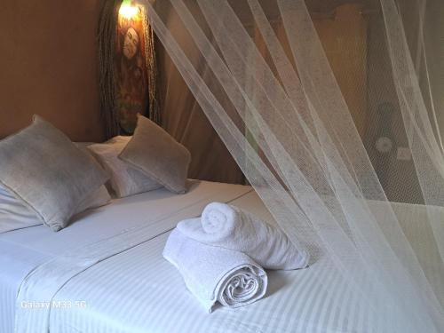 Postel nebo postele na pokoji v ubytování Cool House Cabana