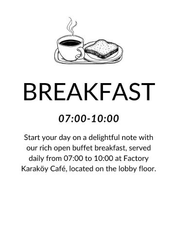 サカリヤにあるHotel54のコーヒーとサンドイッチ付きの朝食の招待状