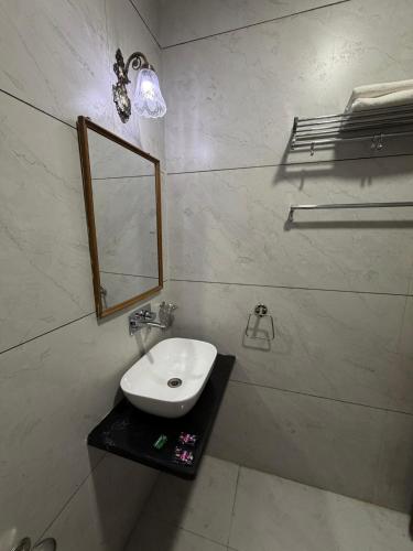 Et badeværelse på Hotel Royal Plazo