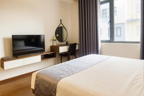 Una televisión o centro de entretenimiento en An Tín Hotel