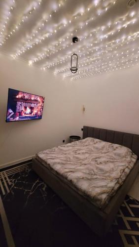 Postel nebo postele na pokoji v ubytování Однокомнатная квартира посуточно