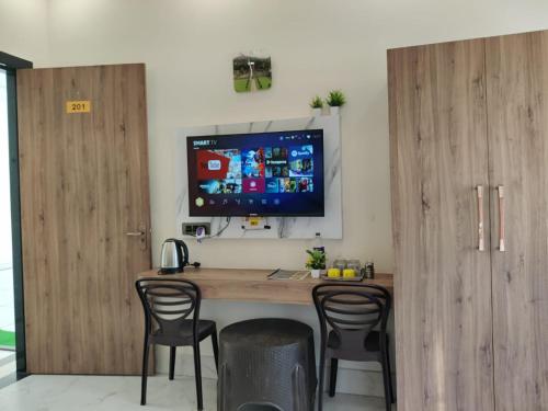 TV/trung tâm giải trí tại Hotel Modi Palace, Chanderi MP