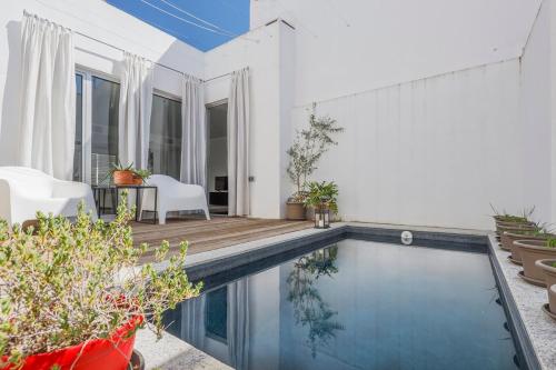 Duplex with terrace and pool in the center, WiFi, AC Matahacas dos dormitorios