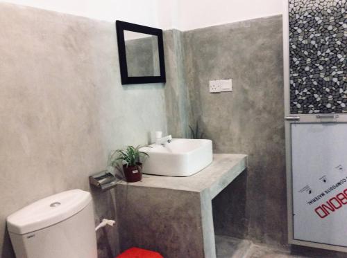 Koupelna v ubytování Kadol Villa