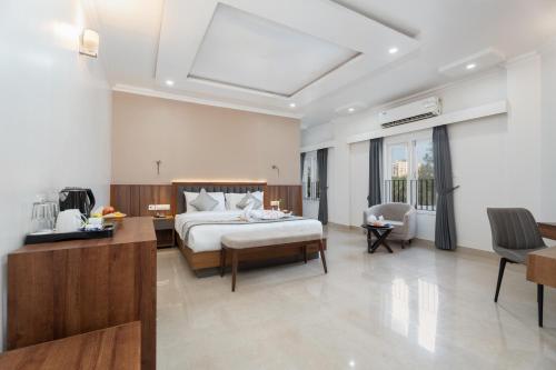 Ένα ή περισσότερα κρεβάτια σε δωμάτιο στο Himalayan Gateway By Dept Of Tourism, GTA