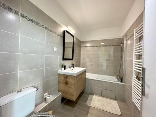 Et badeværelse på Appartement 2 chambres