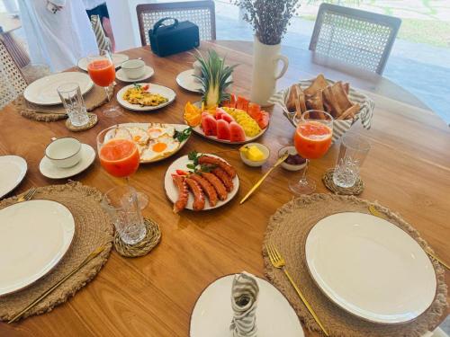 Jídlo v vily nebo okolí