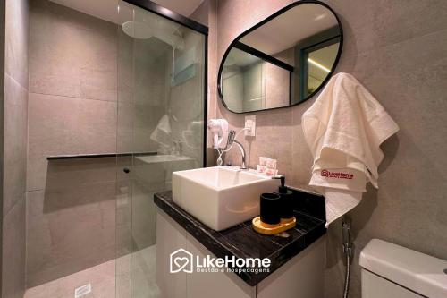 Koupelna v ubytování Hit Cabo Branco II - LikeHome Hospedagens