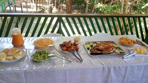 ロッジの敷地内または近くでの食事または食べ物