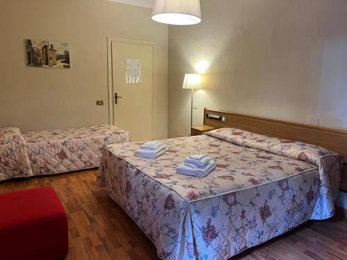 Postel nebo postele na pokoji v ubytování Hotel Villa dei Pini