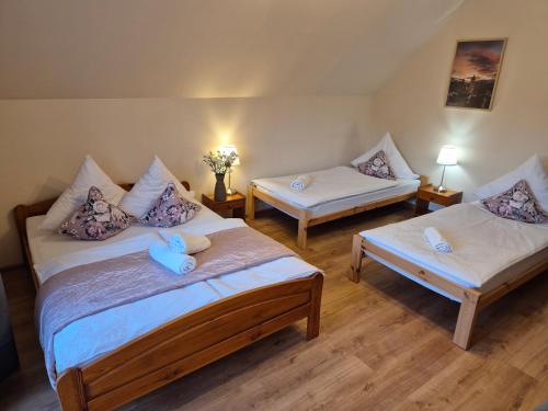 Postel nebo postele na pokoji v ubytování Apartamenty i Pokoje u Doroty