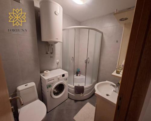 Et badeværelse på Apartman Fortuna Centar