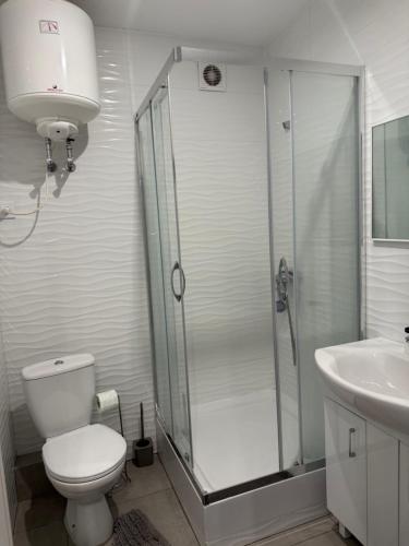 Koupelna v ubytování Живи тут