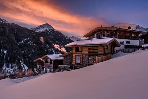 Un paisaje natural cerca del chalet de montaña