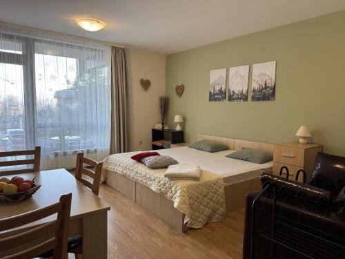 Giường trong phòng chung tại Apartment in Aspen Golf