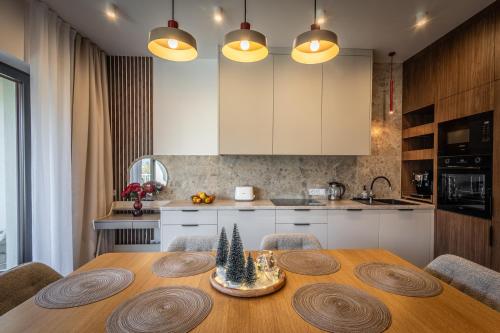 Køkken eller tekøkken på Widokówka Skrzyczne