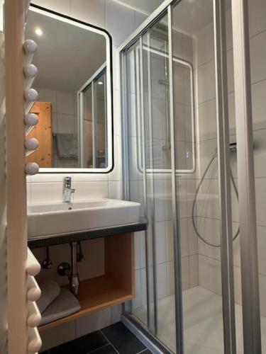 Koupelna v ubytování Appartement Schmid