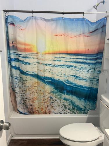 Et badeværelse på Hilltop Hostel