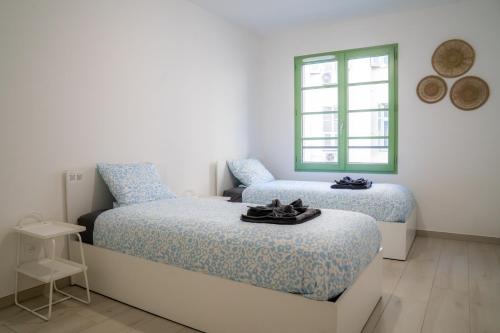 Ένα ή περισσότερα κρεβάτια σε δωμάτιο στο Superbe T2 Neuf avec Terrasse Hyper Centre Nice