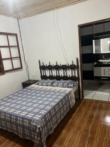 Ένα ή περισσότερα κρεβάτια σε δωμάτιο στο Hostel Gamarra