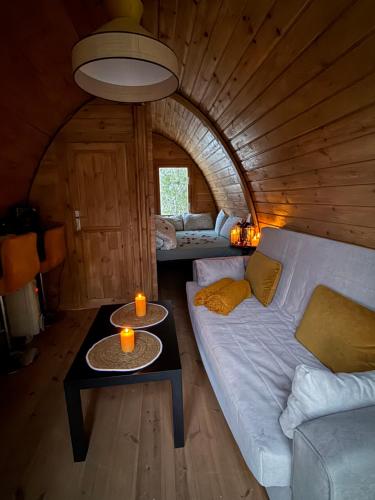 Χώρος καθιστικού στο Eco house in the Valley