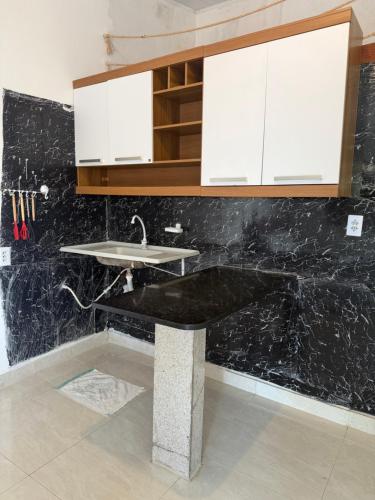 Η κουζίνα ή μικρή κουζίνα στο Pousada Maré Alta em Boipeba