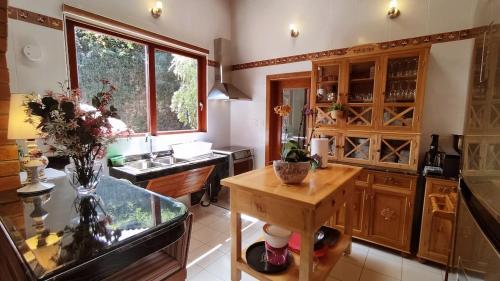 Køkken eller tekøkken på Villa Las Flores