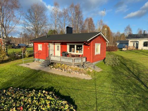 Bygningen som feriehuset ligger i