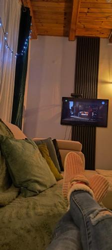 Χώρος καθιστικού στο Willa Baśka