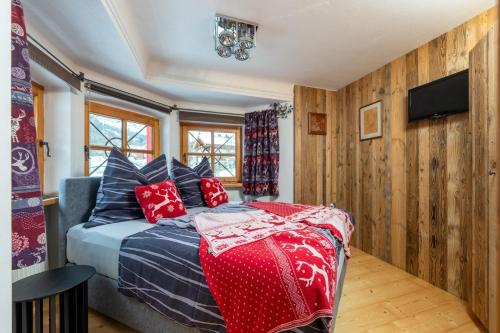 Giường trong phòng chung tại Designer-Chalets